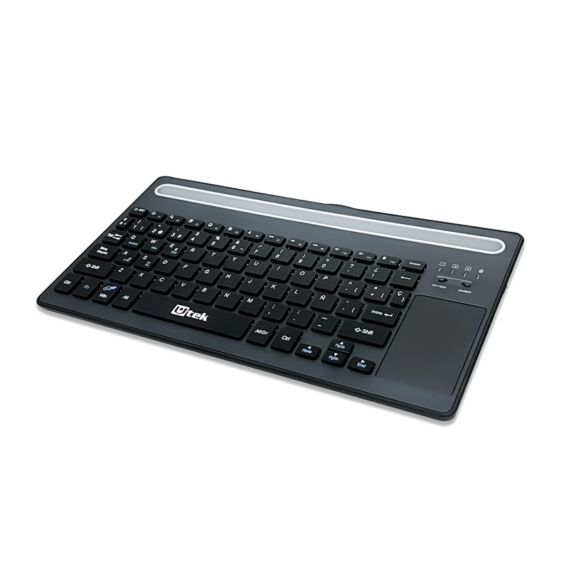 TECLADO INALAMBRICO CON TOUCHPAD BLUETOOTH 5.0 Y 2,4GHZ , RECARGABLE UTEK UT-KBBT900P - 2