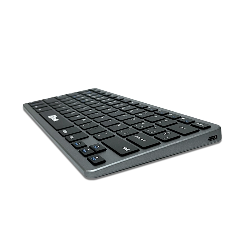 TECLADO INALAMBRICO 2.4GHZ Y BLUETOOTH RECARGABLE UTEK UT-KBBT2100 - 2