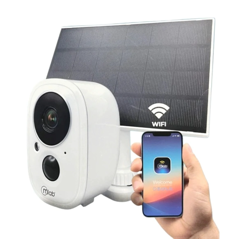 CAMARA DE SEGURIDAD INALAMBRICA SOLAR EYE VIEW WIFI MLAB 9463 - 1