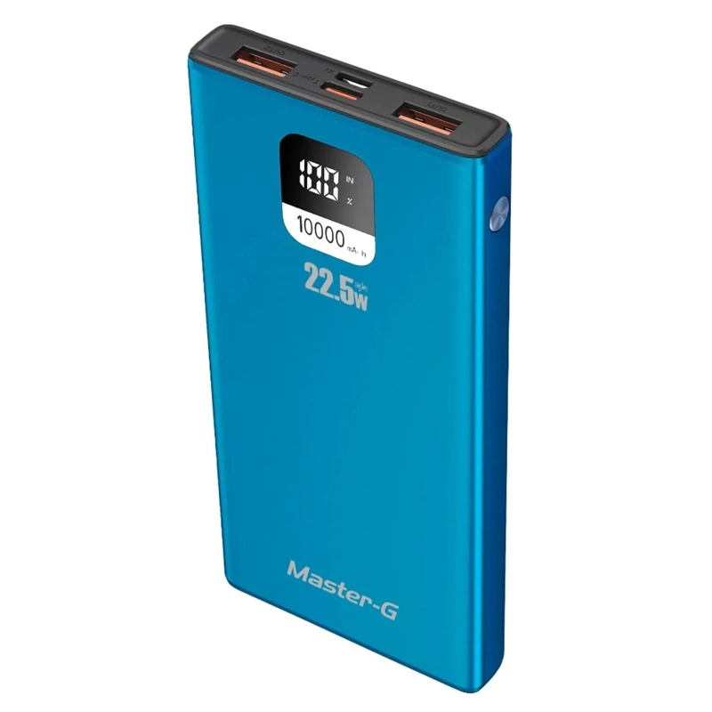 BATERIA EXTERNA POWER BANK 10000 MAH 22.5W UCP10LPD MASTER-G - 1