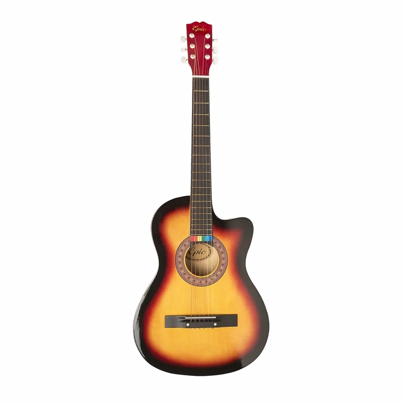 GUITARRA ELECTROACUSTICA EPIC 38 PULGADAS SUNBURT CON FUNDA - 1
