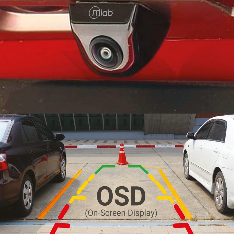 CAMARA DE RETROCESO ESTACIONAMIENTO COLOR AHD IP68 MLAB - 3