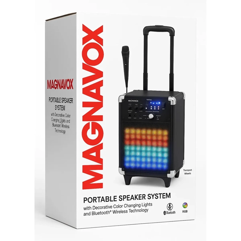 PARLANTE PORTATIL MAGNAVOX MHT825 CON MICROFONO ALAMBRICO - 2