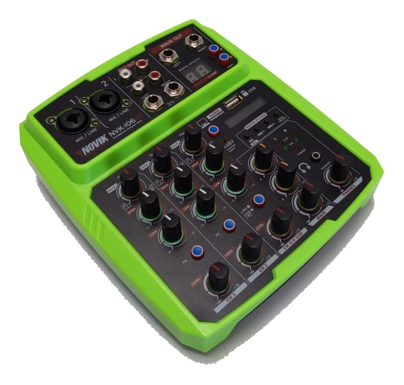 CONSOLA MINIMIXER PROFESIONAL 6 CANALES NOVIK NVK-I06 - 2