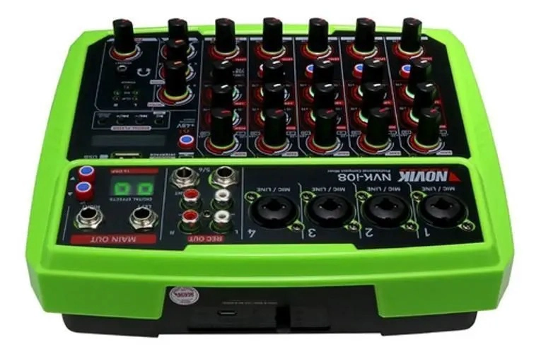 CONSOLA MINIMIXER PROFESIONAL 8 CANALES NOVIK NVK-I08 - 2