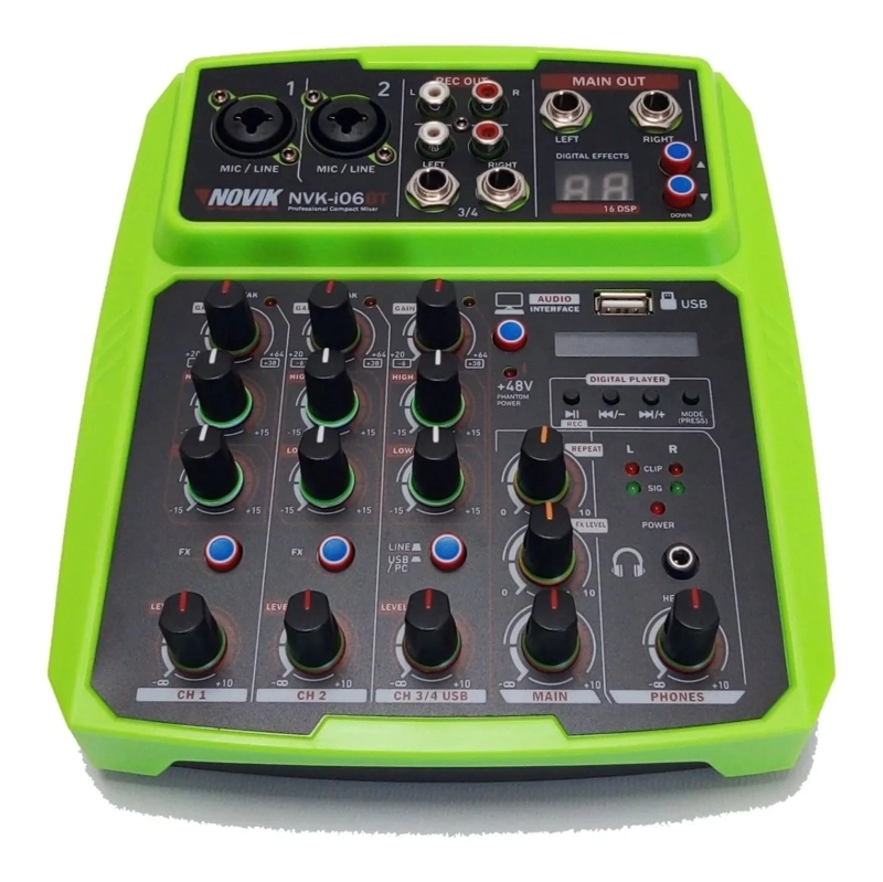 CONSOLA MINIMIXER PROFESIONAL 8 CANALES NOVIK NVK-I08 - 3