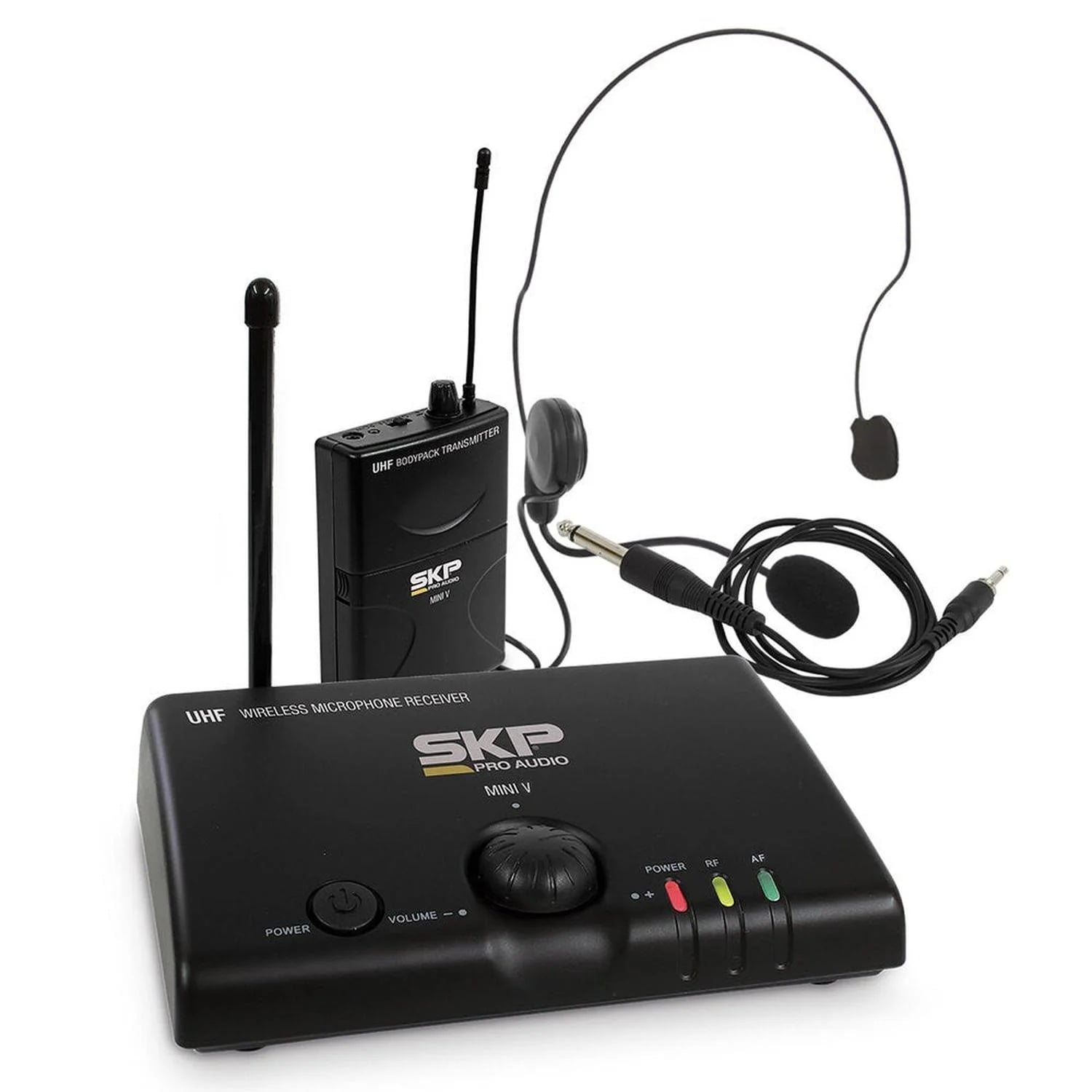 MICROFONO INALAMBRICO UHF DE CINTILLO SKP MINI V - 1