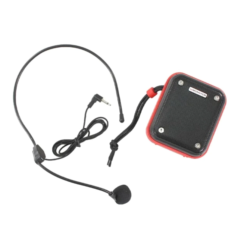 PARLANTE AMPLIFICADOR PORTATIL BLUETOOTH MONSTER AIRFREE GK200 CON MICROFONO CINTILLO - 2