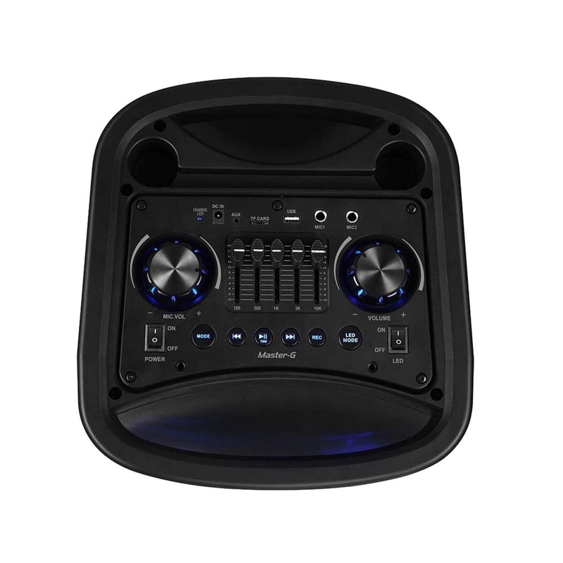 PARLANTE BLUEOOTH KARAOKE MG PHANTOM 8PULGADAS X2 60W TWS RADIO BATERIA RECARGABLE MASTER-G - 2