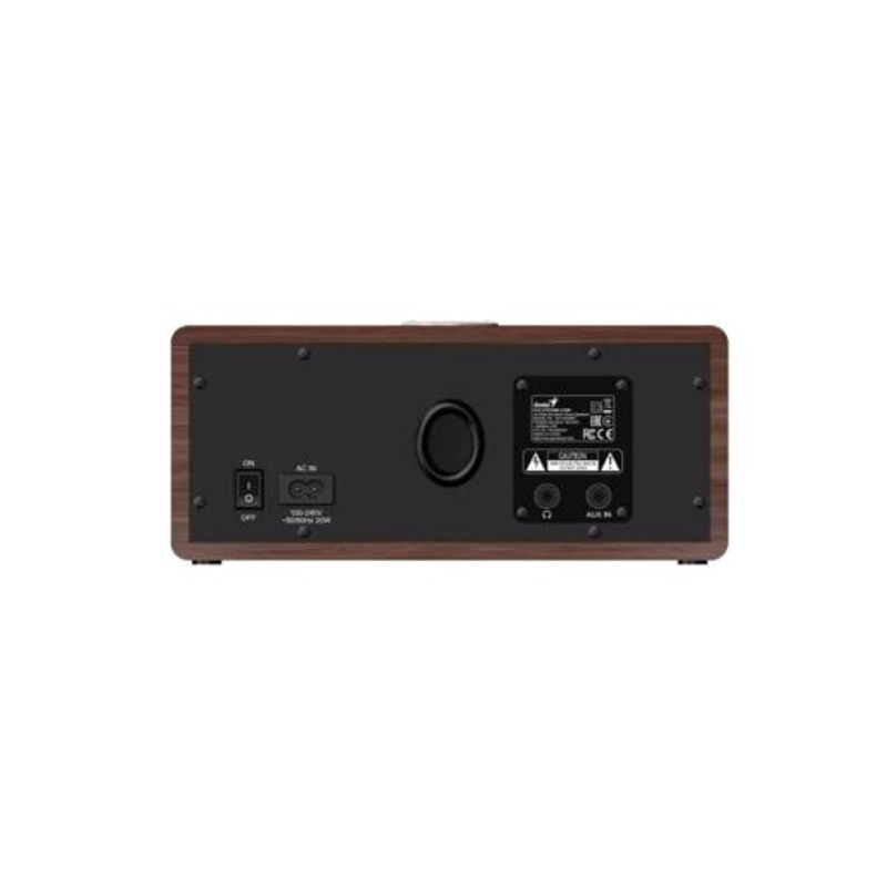 PARLANTES BLUETOOTH GENIUS SP-HF505BT 20W RMS MADERA DARK BROWN - 3