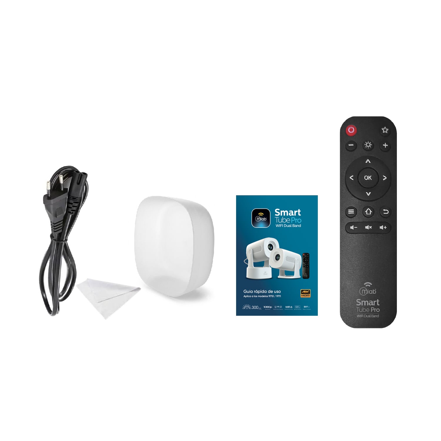 PROYECTOR MLAB SMART TUBE WIFI DUAL BAND 1080P 9710 - 4