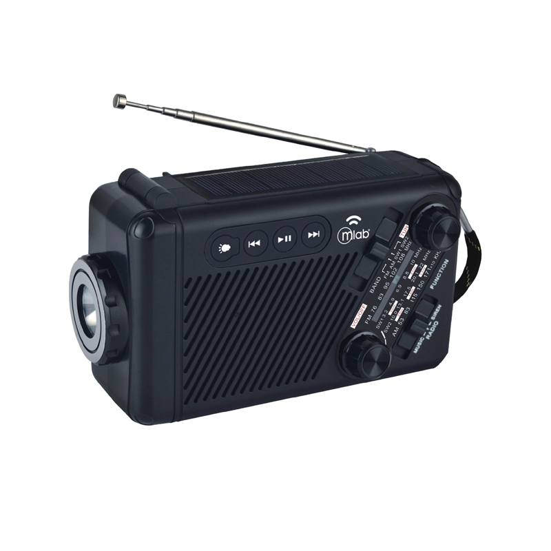 RADIO EMERGENCIA MLAB SOLAR Y DINAMO CON LAMPARA RECARGABLE 9585 - 1