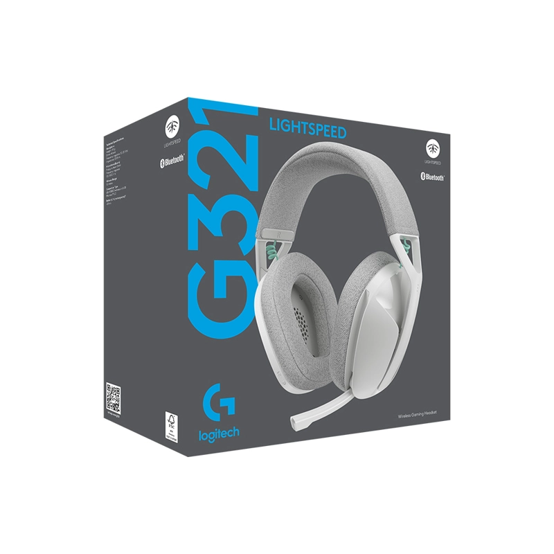 AUDIFONOS GAMER INALAMBRICOS LOGITECH G G321 BLANCO - 3