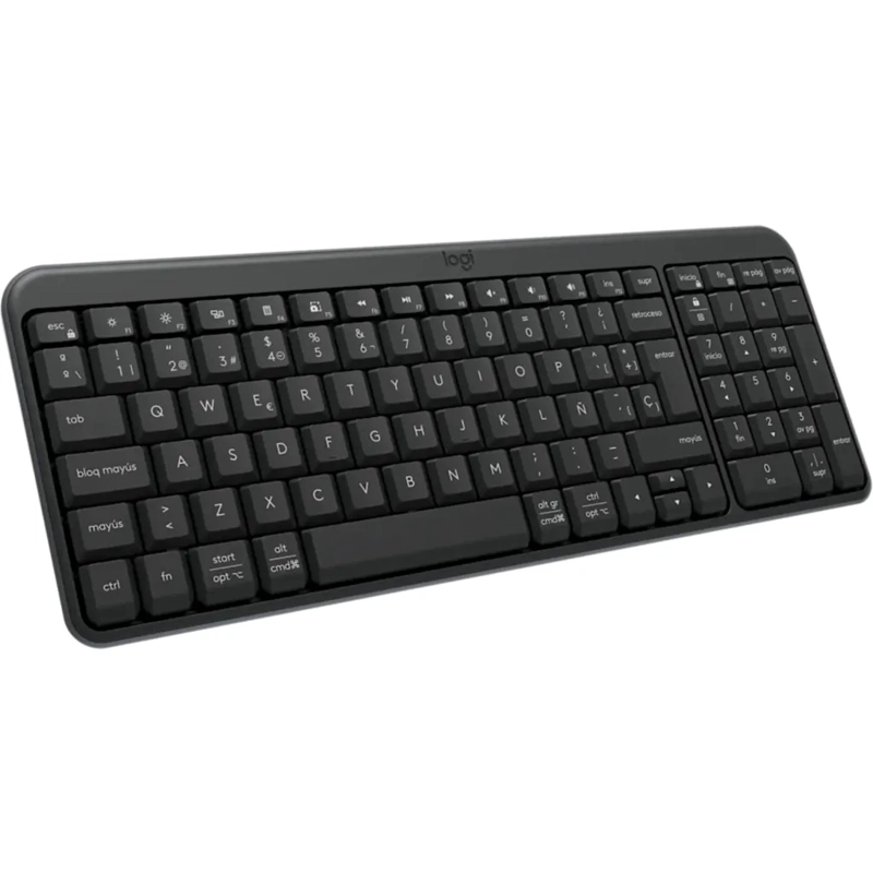 TECLADO INALAMBRICO ESPAÑOL LOGITECH K250 GRAFITO ALTA CALIDAD - 1