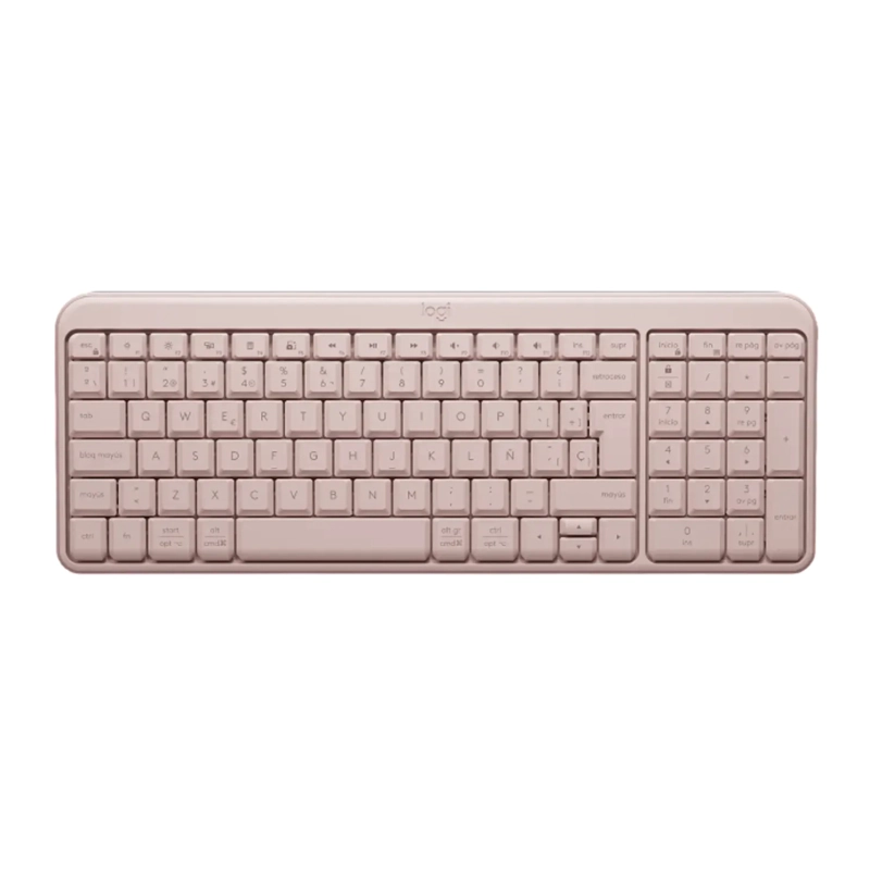 TECLADO INALAMBRICO ESPAÑOL LOGITECH K250 ROSADO ALTA CALIDAD - 2