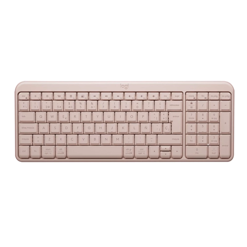 TECLADO INALAMBRICO ESPAÑOL LOGITECH K250 ROSADO ALTA CALIDAD - 3