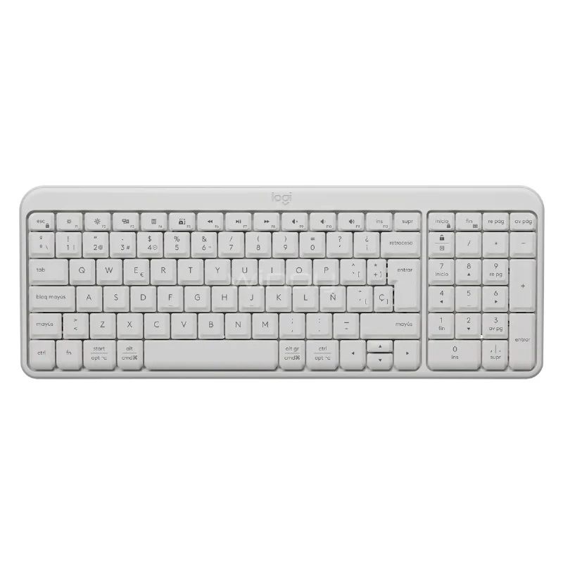 TECLADO INALAMBRICO ESPAÑOL LOGITECH K250 BLANCO ALTA CALIDAD - 4