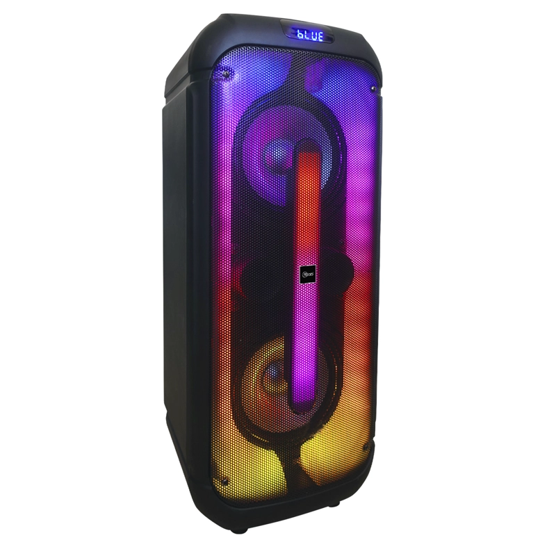PARLANTE FLAMING SPACEWALKER DOBLE 8 PULGADAS MICROFONO INALAMBRICO LUCES MLAB 9482 - 5