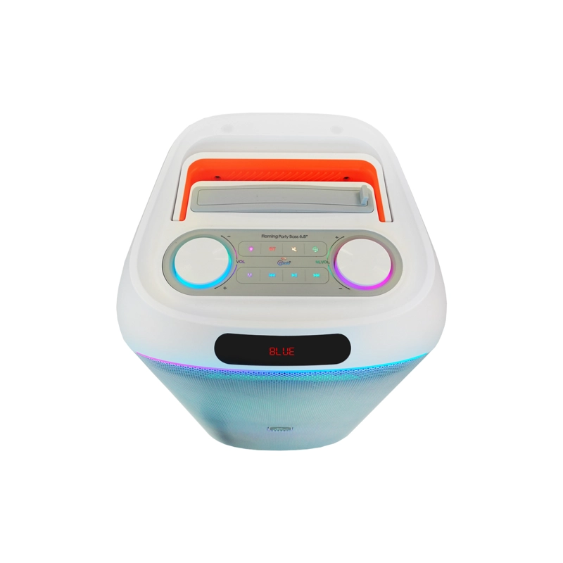 PARLANTE FLAMING PARTY BASS DOBLE 6.5 PULGADAS MICROFONO INALAMBRICO LUCES MLAB 9565 - 3