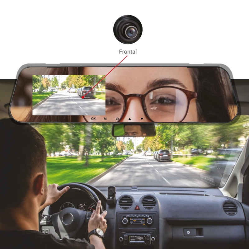 CAMARA AUTOMOVIL DVR FHD FORMATO ESPEJO RETROVISOR 1080P MLAB 9319 - 3