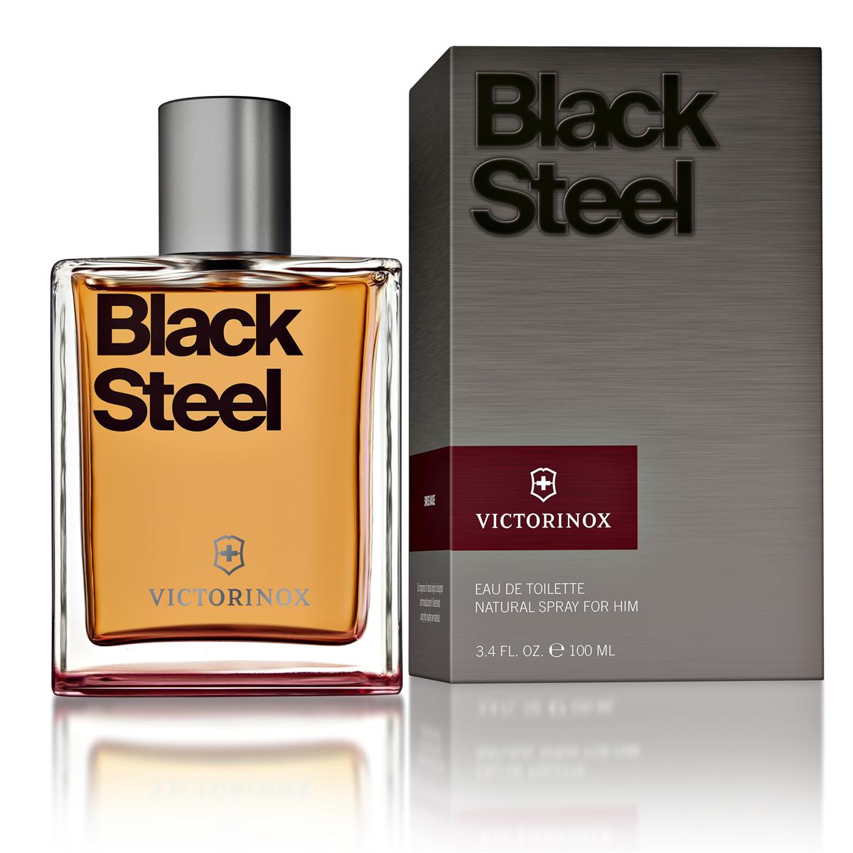 PERFUME VICTORINOX BLACK STEEL FOR HIM 100 ML EDT - 1