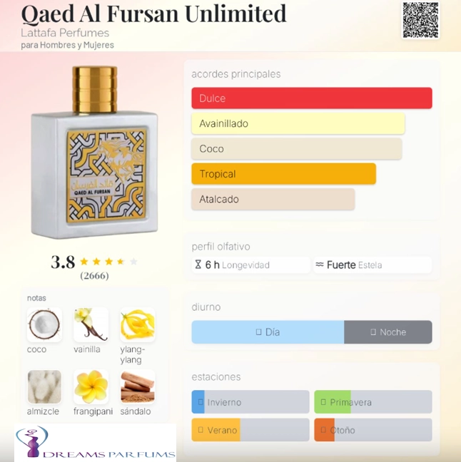 PERFUME LATTAFA QAED AL FURSAN UNLIMITED 90 ML EDP - 1
