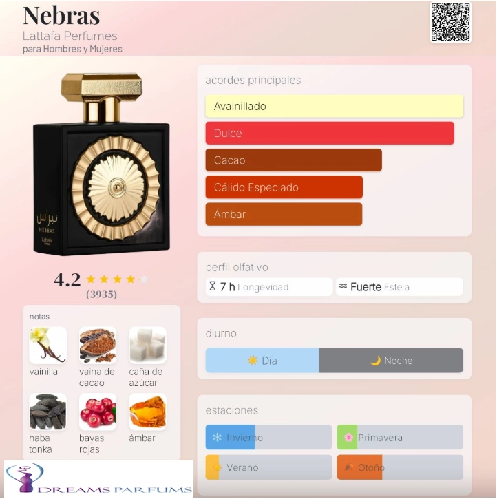PERFUME LATTAFA NEBRAS 100 ML EDP - 1