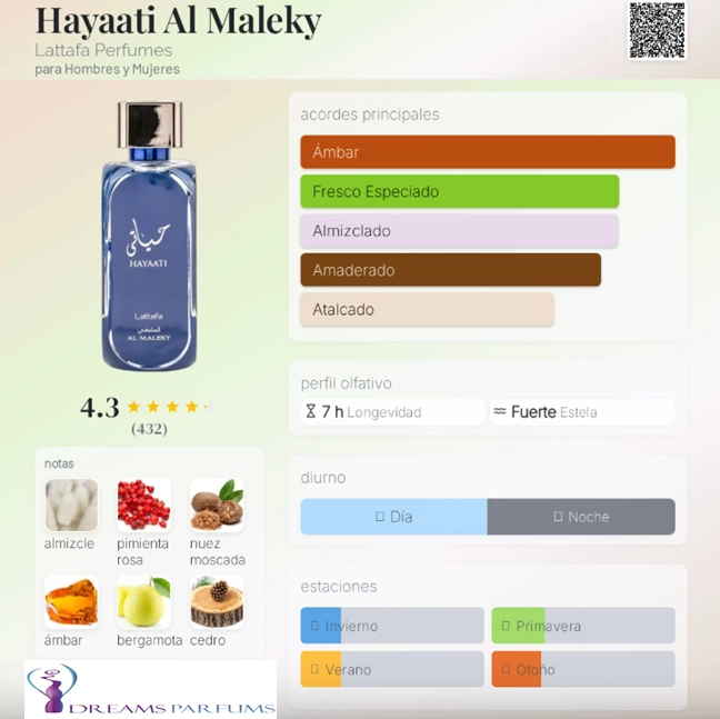 PERFUME LATTAFA HAYAATI AL MALEKI 100 ML EDP - 1