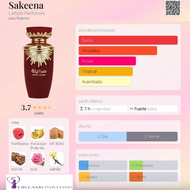 PERFUME LATTAFA SAKEENA 100 ML EDP - 1