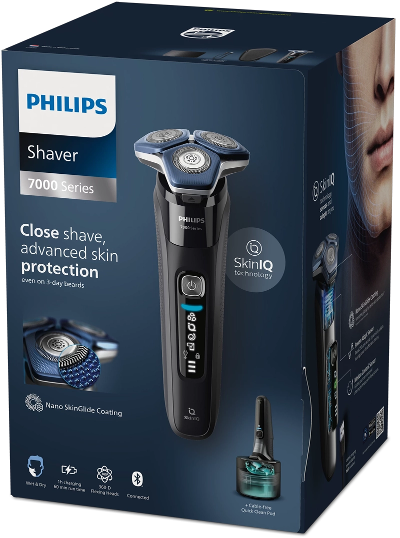 AFEITADORA PHILIPS ELÉCTRICA WET & DRY S7886/50 SERIES 7000 - 2