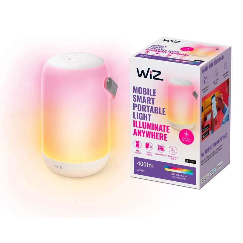 LAMPARA PORTATIL WIZ GRADIENT MULTICOLOR LED SMART WI-FI - 1