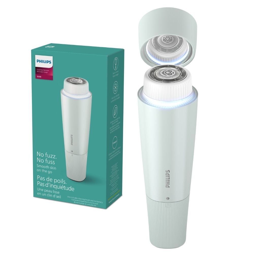DEPILADORA FACIAL PHILIPS SERIE 5000 BRR474/00 COLOR VERDE - 2