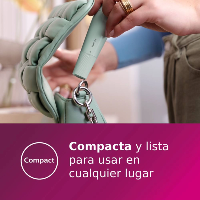 DEPILADORA FACIAL PHILIPS SERIE 5000 BRR474/00 COLOR VERDE - 7