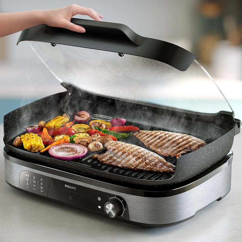PARRILLA ELÉCTRICA 2400W AHUMADOR INFUSOR HD6212/90 PHILIPS - 4