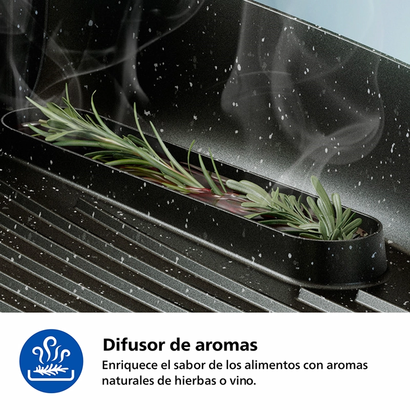 PARRILLA ELÉCTRICA 2400W AHUMADOR INFUSOR HD6212/90 PHILIPS - 7