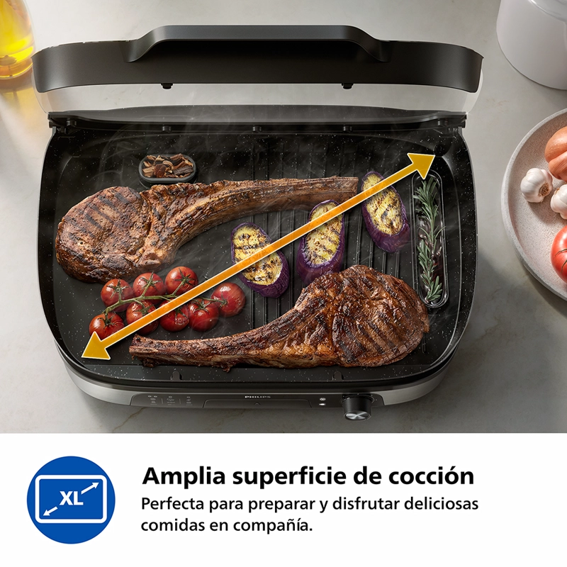 PARRILLA ELÉCTRICA 2400W AHUMADOR INFUSOR HD6212/90 PHILIPS - 9