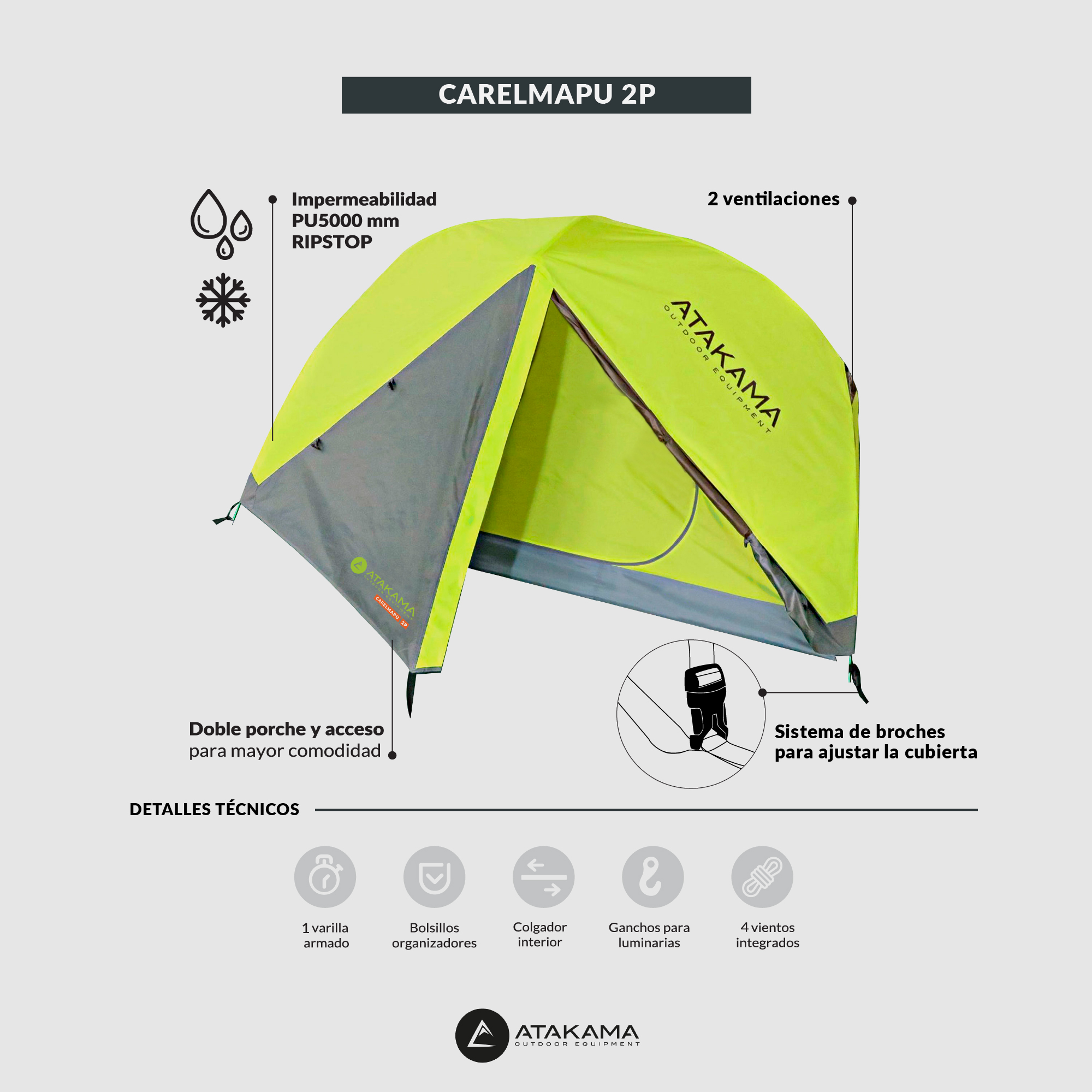 CARPA ATAKAMA OUTDOOR CARELMAPU 2P - 8