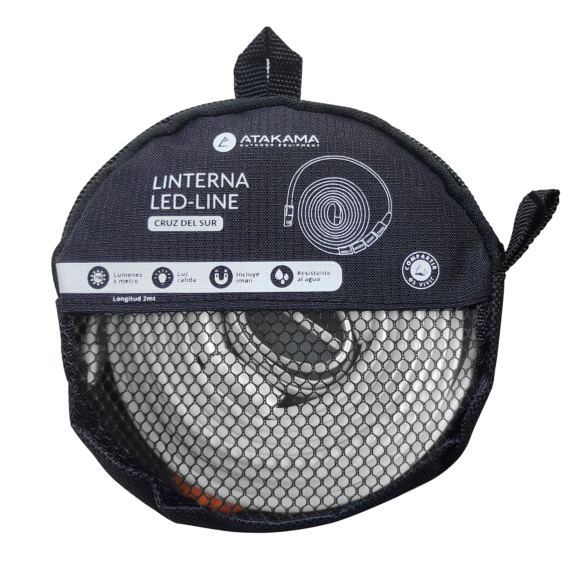 LINTERNA ATAKAMA OUTDOOR LED LINE CRUZ DEL SUR BLANCO 300 LUM - 5