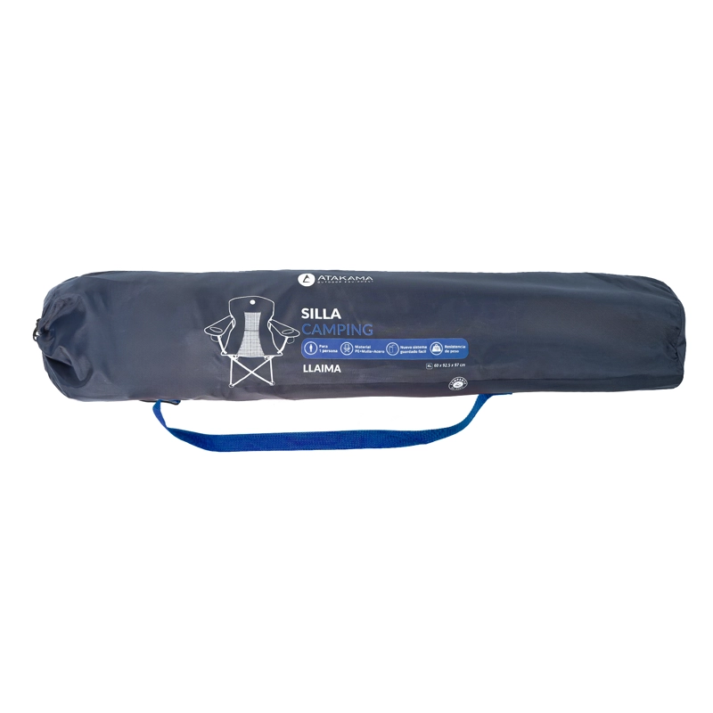 SILLA ATAKAMA OUTDOOR CAMPING LLAIMA XL GRIS AZUL - 5