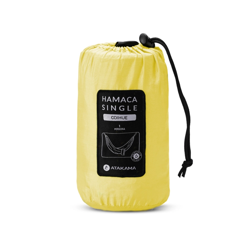 HAMACA ATAKAMA OUTDOOR SINGLE COIHUE AMARILLA - 2