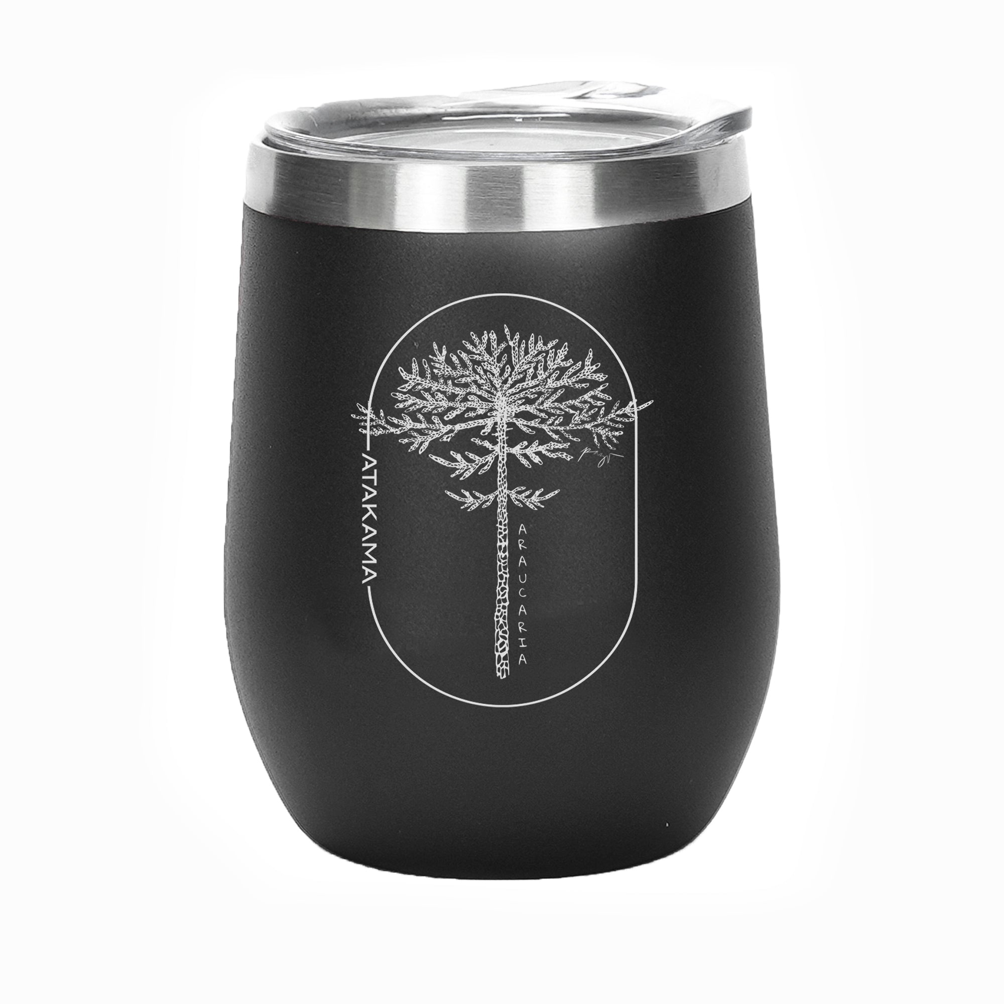VASO TE RMICO  350 ML NEGRO ARAUCARIA ATAKAMA OUTDOOR - 1