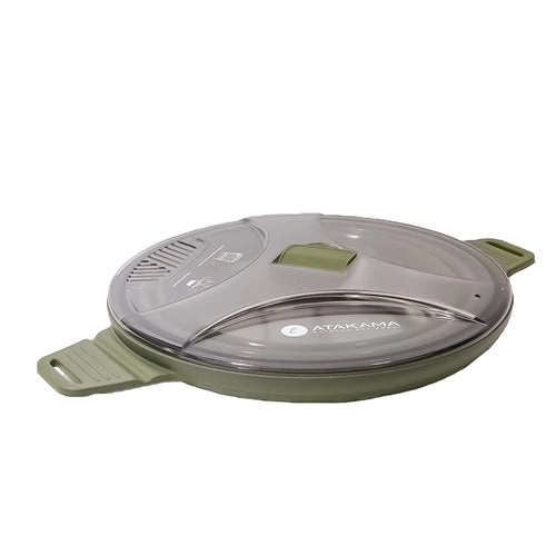 OLLA PLEGABLE ATAKAMA OUTDOOR MAQUI SILICONA / ACERO 2,5 LT - 2