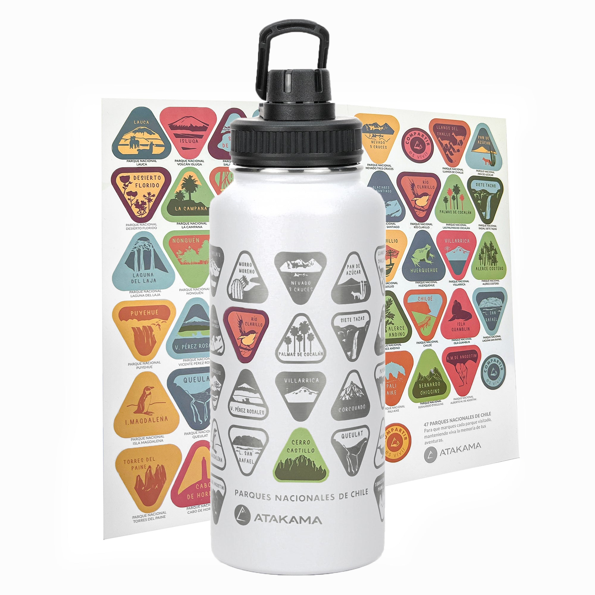 BOTELLA ATAKAMA OUTDOOR 1 L TÉRMICA PARQUES NACIONALES COLECCIONABLES T - 1