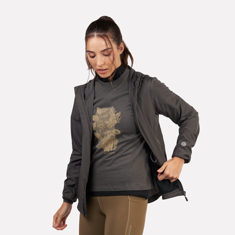 CHAQUETA CORTAVIENTO ULTRALIGERO MUJER DECLIVE ROSADO COPIHUE - 4