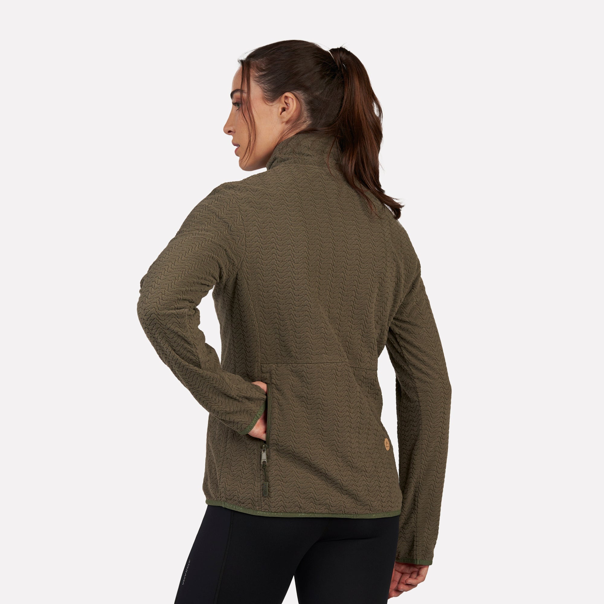 POLAR FLEECE ULTRALIGERO MUJER 1/4-ZIP VOLCA CELESTE - 5