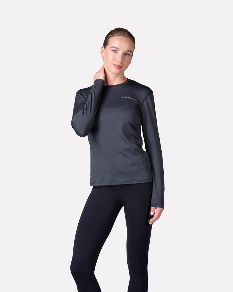 ATAKAMA OUTDOOR PRIMERA CAPA ULTRA LIGERA MUJER GRIS ATAKAMA OUTDOOR