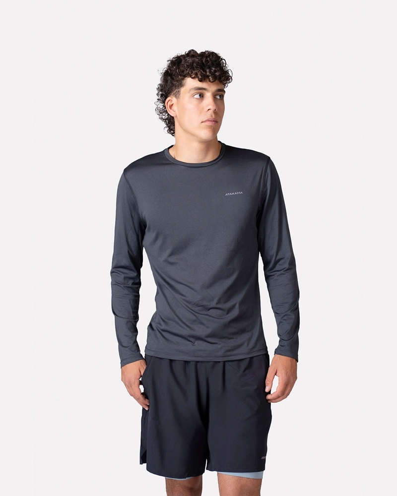 PRIMERA CAPA ULTRA LIGERA HOMBRE GRIS ATAKAMA OUTDOOR - 1