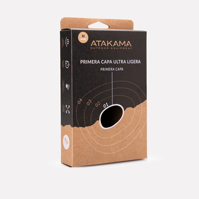 PRIMERA CAPA ULTRA LIGERA HOMBRE GRIS ATAKAMA OUTDOOR - 5
