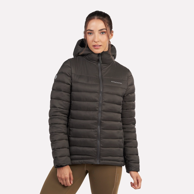 CHAQUETA PARKA TÉRMICA MUJER HOODIE INDOMITA GRIS ROCA - 2