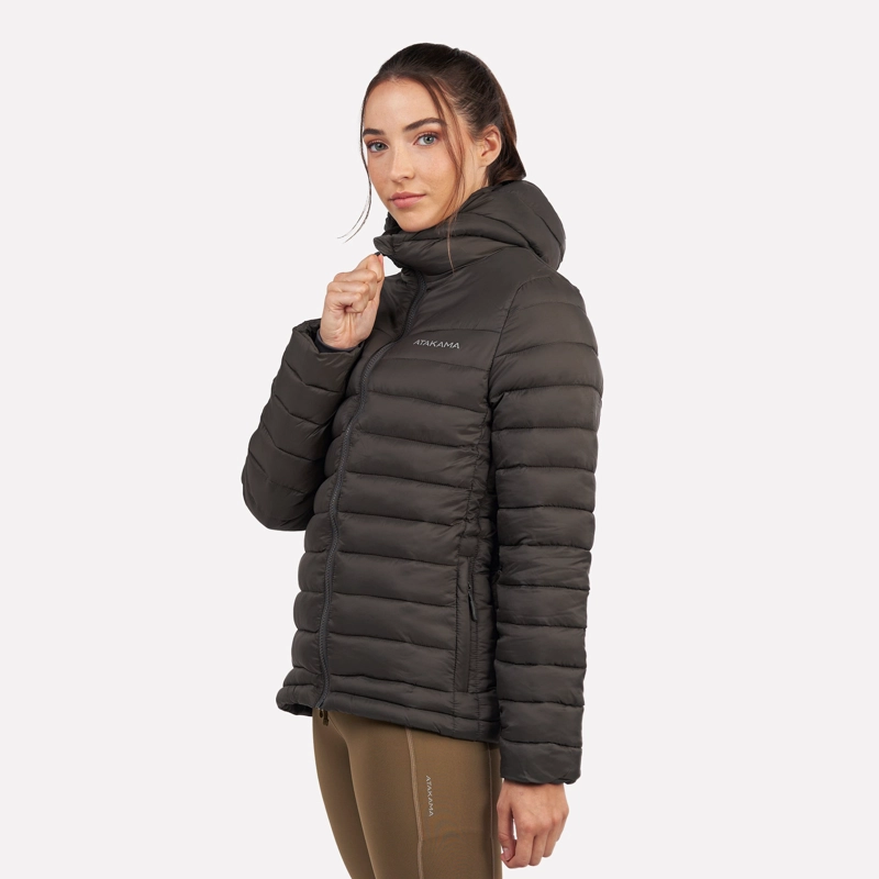 CHAQUETA PARKA TÉRMICA MUJER HOODIE INDOMITA GRIS ROCA - 3